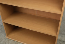 Load image into Gallery viewer, Modern Beech Finish Adjustable 3-Shelf Bookcase
