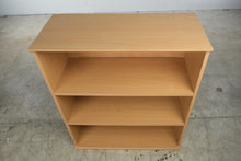 Load image into Gallery viewer, Modern Beech Finish Adjustable 3-Shelf Bookcase
