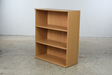 Load image into Gallery viewer, Modern Beech Finish Adjustable 3-Shelf Bookcase
