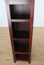 Load image into Gallery viewer, Simple Wood Bookshelf / Media Tower – 63” Tall
