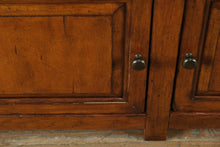 Load image into Gallery viewer, Large Amish Solid Wood Entertainment Center with Display Cabinets and Media Storage

