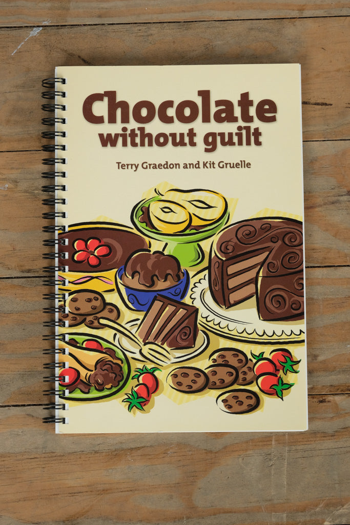Chocolate Without Guilt by Terry Graedon & Kit Gruelle (2002, Graedon Enterprises) – Spiral-Bound Cookbook