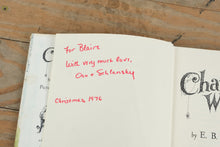 Load image into Gallery viewer, Charlotte’s Web by E. B. White (1952, Harper &amp; Row) – Illustrated by Garth Williams – Vintage Hardcover with Dust Jacket
