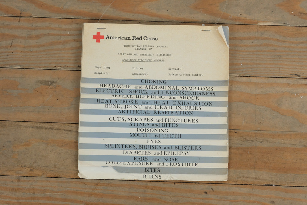 American Red Cross First Aid and Emergency Procedures Guide – Vintage Atlanta GA Edition