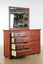Load image into Gallery viewer, Borkholder Solid Cherry 11-Drawer Dresser &amp; Mirror – Amish-Made

