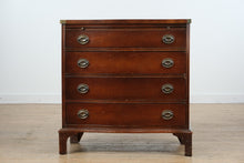 Load image into Gallery viewer, Bow Front Bachelor’s Chest with Leather Top &amp; Pull-Out Table
