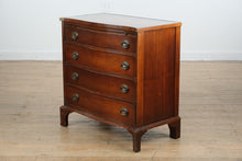Load image into Gallery viewer, Bow Front Bachelor’s Chest with Leather Top &amp; Pull-Out Table

