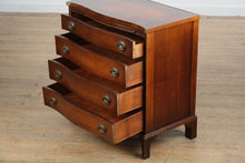 Load image into Gallery viewer, Bow Front Bachelor’s Chest with Leather Top &amp; Pull-Out Table
