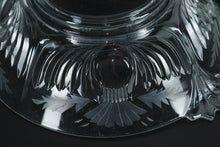 Load image into Gallery viewer, Vintage Cut &amp; Etched Crystal Bowl with Handles – Laurel &amp; Fan Pattern
