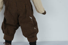Load image into Gallery viewer, Porcelain Boy Doll 19 Inch Brown Eyes Vintage Style Victorian Clothing
