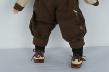 Load image into Gallery viewer, Porcelain Boy Doll 19 Inch Brown Eyes Vintage Style Victorian Clothing
