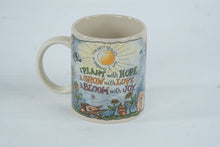 Load image into Gallery viewer, Boyds Bears Sunny Day Sunflowers Mug 1998 Loyal Order Friends of Boyds Bearware Pottery
