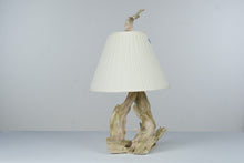 Load image into Gallery viewer, Vintage Driftwood Table Lamp Natural Coastal Rustic 29 Inch
