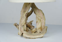 Load image into Gallery viewer, Vintage Driftwood Table Lamp Natural Coastal Rustic 29 Inch

