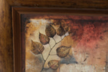 Load image into Gallery viewer, Framed Autumn Botanical Leaf Wall Art Print Contemporary Nature Decor
