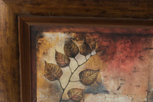 Load image into Gallery viewer, Framed Autumn Botanical Leaf Wall Art Print Contemporary Nature Decor
