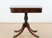 Load image into Gallery viewer, Vintage Brandt Mahogany Flip Top Game Table with Swivel Expansion
