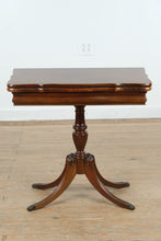 Load image into Gallery viewer, Solid Mahogany Flip-Top Pedestal Table by Brandt Furniture
