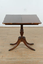 Load image into Gallery viewer, Solid Mahogany Flip-Top Pedestal Table by Brandt Furniture
