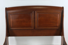Load image into Gallery viewer, Brandy Queen Size Sleigh Bed with Paneled Headboard and Cherry Finish
