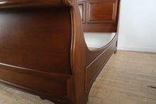 Load image into Gallery viewer, Brandy Queen Size Sleigh Bed with Paneled Headboard and Cherry Finish
