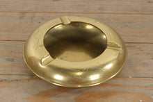 Load image into Gallery viewer, Brass Ashtray with Etched Mountain Scene – 6.5” Round
