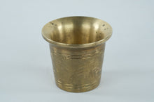 Load image into Gallery viewer, Small Heavy Brass Embossed Mortar
