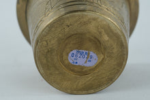 Load image into Gallery viewer, Small Heavy Brass Embossed Mortar
