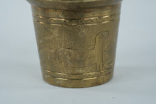 Load image into Gallery viewer, Small Heavy Brass Embossed Mortar
