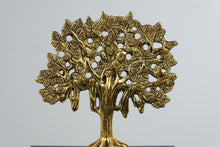 Load image into Gallery viewer, Gold Tone Tree of Life Metal Sculpture Decorative Tabletop Figurine
