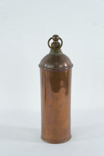 Load image into Gallery viewer, Antique European Copper Fire Extinguisher Canister with Ring Handle – 13.5" Tall
