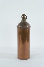 Load image into Gallery viewer, Antique European Copper Fire Extinguisher Canister with Ring Handle – 13.5" Tall
