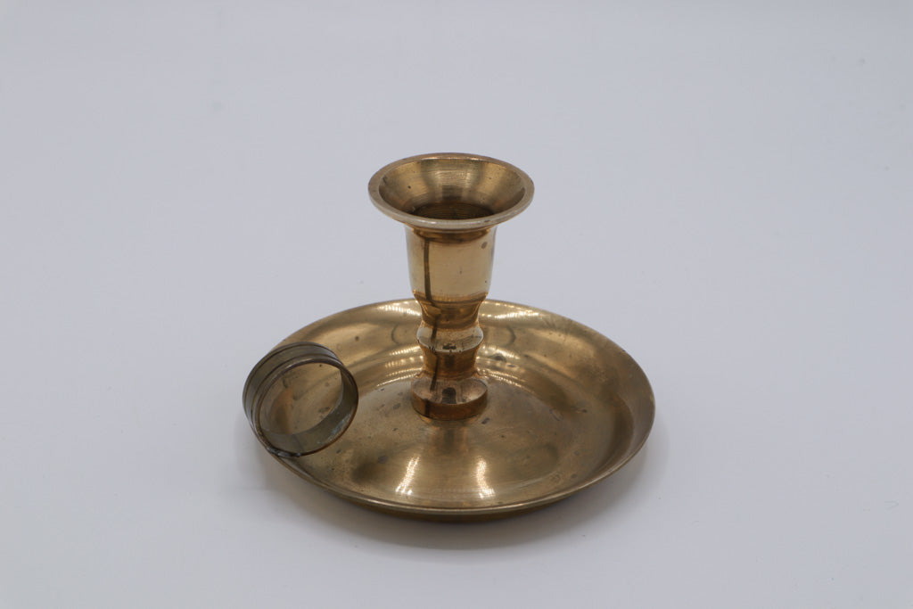 Classic Brass Finger Loop Candle Holder