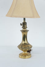 Load image into Gallery viewer, Vintage Brass Table Lamp Ornate Hollywood Regency Key Switch 27 Inch
