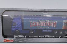 Load image into Gallery viewer, Schuco Mercedes-Benz Actros &quot;Leuchtturm Bier&quot; Truck (1:87 Scale, Limited Edition, #22477)

