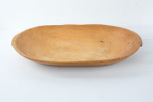 Load image into Gallery viewer, Large Hand Carved Wooden Dough Bowl Primitive Farmhouse Bread Trencher 24 Inch
