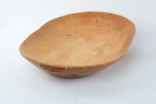 Load image into Gallery viewer, Large Hand Carved Wooden Dough Bowl Primitive Farmhouse Bread Trencher 24 Inch
