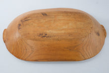 Load image into Gallery viewer, Large Hand Carved Wooden Dough Bowl Primitive Farmhouse Bread Trencher 24 Inch
