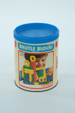 Load image into Gallery viewer, Vintage Playskool Bristle Blocks — Basic Set in Original Tin

