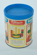 Load image into Gallery viewer, Vintage Playskool Bristle Blocks — Basic Set in Original Tin
