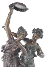 Load image into Gallery viewer, Bronze Dumaige Statue - Two Dancers with Tambourine
