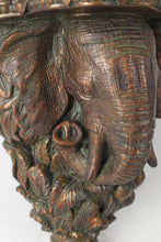 Load image into Gallery viewer, Bronze Elephant Wall Shelf
