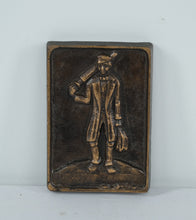 Load image into Gallery viewer, Vintage Cast Metal Cricket Player Wall Plaque – Sportsman Relief
