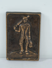 Load image into Gallery viewer, Vintage Cast Metal Cricket Player Wall Plaque – Sportsman Relief
