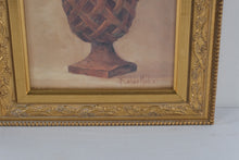 Load image into Gallery viewer, Pair Barbara Mock Floral Topiary Prints Gold Frames 16 Inch
