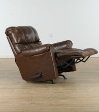 Load image into Gallery viewer, Brown Leather Rocker Recliner - Lane
