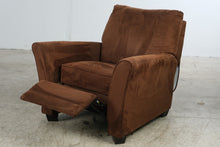Load image into Gallery viewer, Brown Microfiber Recliner Chair with Flared Arms
