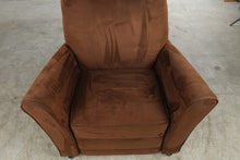 Load image into Gallery viewer, Brown Microfiber Recliner Chair with Flared Arms
