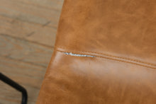 Load image into Gallery viewer, Pair of Whiskey Brown Faux Leather Café Chairs
