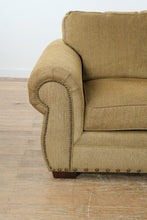 Load image into Gallery viewer, Broyhill Upholstered Sofa with Nailhead Trim – 98” Wide
